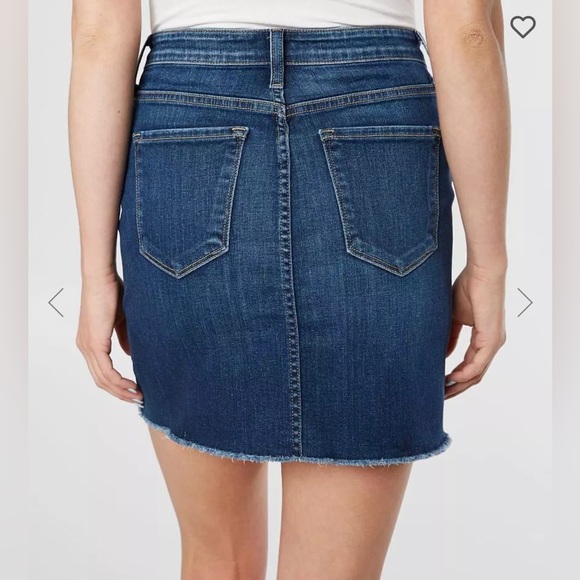 High Rise Blue Denim Stretch Mini Skirt - Bridge by Gly - SZ 28 - Picture 4 of 6